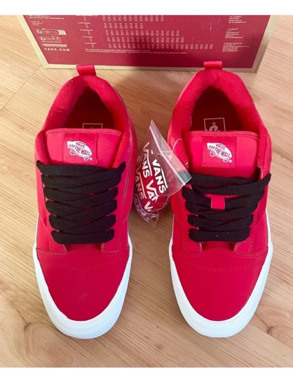 Vans Knu Skool VNO00D6CREB Red Black Women 9.5US